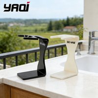 2026 YAQi Cheap Creamy Black Color Shaving Brush and Razor Holder Set for Men New Product