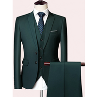 2025 New Men's Business Casual Suit for Weddings Male Solid Colour Formal Suit Sets Men Prom Party Tuxedo Dress