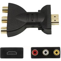 AV To HDTV Digital Signal HDTV To RCA Red/White/Yellow Audio Adapter Component Converter Video For HD TV DVD Projector Computer