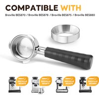 Coffee Bottomless Portafilter 54mm For Delonghi Breville BES Replacement Filter Basket Espresso Machine Accessories Barista Tool