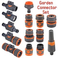 Garden Hose Quick Connector 1/2 3/4 1 Inch Pipe Coupler Stop Water Connector 16/20/32mm Repair Joint Irrigation System Fitting