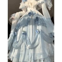 French Elegant Lolita Dress Classical beauty skirt Elements Gradient Color Lolita Princess Long Dress