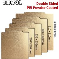 Magnetisches PEI-Pulverblech 235/250/310/350/220 mm doppelseitiges Federstahlblech strukturiert für Ender 3 CR10 P1P SW-X1 Bauplatte