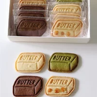 DIY Butter Square Brick Shape Biscuit Mold Baking Cute Cookie Cutter Set Birthday Gift Party Biscuit Accessories Cake Decorating