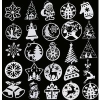 3pcs DIY Earrings Stainless Steel Christmas Gifts Deer Tree Star Bell Yeti Charm For Jewelry Making Lucky Necklace Craft Pendant