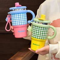 Trendy Large Capacity Insulated Cup 600ml Portable Thermal Bottle Stainless Steel Coffee Mug Gift