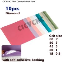 10pcs Diamond Polishing Film with self-adhesive backing, 140x140mm, long life 0.5µm to, 80µm