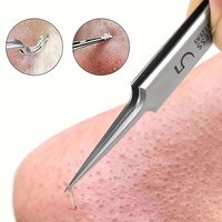 Ultra-fine No. 5 Cell Pimples Blackhead Clip Tweezers Beauty Salon Scraping Closing Special Artifact Acne Needle Tools