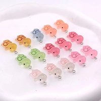 10pcs Cute Simulation Luminous Turtles Charms For Pendant DIY Earrings Necklace Jewelry Accessories Finding