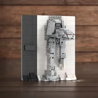 559-Piece Star Batter Empire AT-AT 3D Poster Model, Modular Design, Educational Model Building Blocks, Birthday Gift