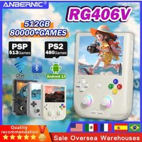 ANBERNIC RG406V Handheld Game Console 4''IPS Touch Screen Android 13 Unisoc T820 64-bit Game Player RGB Lighting 512G 80000Games