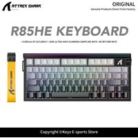 ATTACK SHARK R85HE Magnetic Axis Gaming Keyboard-8000Hz Polling Rate Wired 0.005mm RT Accuracy RGB Neon Light Box for E-Sports