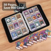 Kartenalbum mit 900 Taschen, Premium-Kartenetui mit Reißverschluss, Anime-Sammlerkartenhalter, kann zum Sammeln und Organisieren von Spielkarten verwendet werden
