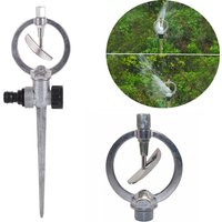 1 Pc 1/2" Zinc Metal Butterfly Head Irrigation Sprinkler 360 Degrees Rotary Heavy Duty Garden Lawn Landscape Greenhouse Spray