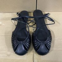 Summer Retro Round Toe Women Gladiator Sandals Ankle Strap Breathable Hollow Out Design Beach Flat Shoes for Female