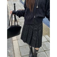 Polka Dot Pleated Skirt Summer Women's High Waist A-line Skirts Fashion Casual Short Skirt Korean Style Clothes