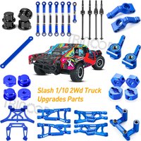 TRINOOD Alu Alloy Front Rear Shock Mount Steering Blocks Linkage Adapter for T-raxxas Slash 1/10 2Wd Short Course Truck Parts
