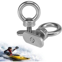 2pcs Stainless Steel Kayak Tie Down Eye Bolt for Bungee Cord Rope (2Pcs)