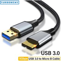 5Gbps USB3.0 to Micro B Cable Fast Charging Cable Hard Disk MicroB USB 3.0 for Samsung Note 3 S5 Hard Drive Disk SSD HDD Sata