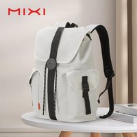 Mixi New 16'' Laptop Backpack Men Waterproof Lightweight Casual Travel School Bags Women Outdoors Rucksack 17 Inch White M5228