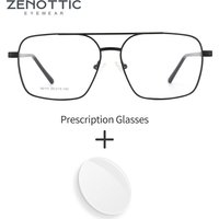 ZENOTTIC (L Size) 2025 New Arrivals Aviator Prescription Eyeglass for Men High-quality Metal Pilot Progressive Optical Glasses