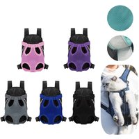 1Pcs Double Shoulder Breathable Portable Travel Pet Dog Carrier Backpack Mesh Carrier Front Bag for Small Dog Cats Outdoor.