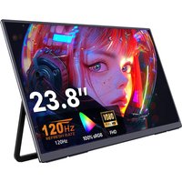 23.8inch Portable Monitor 120Hz RGB100% With VESA Hole Back bracket Laptop Extended Display IPS Computer Display for Laptop pc