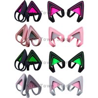 1 Pair Kitty Cat Ears 3 Colors for RAZER Kraken V2 special / Kraken 2019 / Kraken TE / 7.1 V2 Headphone Headset Customer DIY