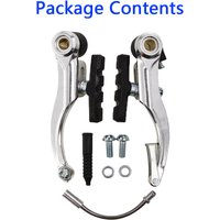 AliExpress Front/Rear Mountain Bicycle Cycling Aluminum Alloy Curved Rods V Brake Full Set MTB High Quality New Practical