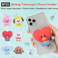 BT21 Koya RJ Shooky Mang Chimmy Tata Cooky Creative Acrylic Phone Bracket Cute Cartoon Foldable Anime Stand for Fans