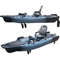 10ft Modular HDPE 1-Person Fishing Kayak with Pedal Drive Customizable Color & Logo Ocean & River Use