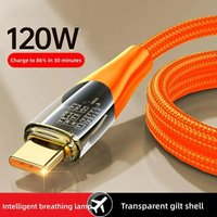 120W 6A USB To Type C Cable Super Fast Charging Data Cord For Xiaomi 12 Redmi Note 11 Samsung S22 S21 Huawei Type-c Charger Cord