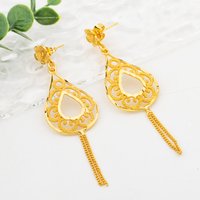 Long Tassels Dangle Earrings 2023 New Fashion Jewelry for Women Boho Elegant Hoop Copper Earring Party Wedding Jewelry Gifts