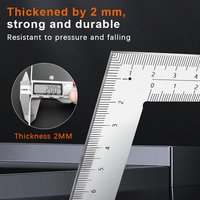 Mini Framing Ruler Measuring Layout Tool Stainless Steel Square Right Angle Ruler Precision for Building Framing Gauges