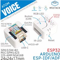 M5Stack Official ATOM Voice Programmable AI Smart Speaker with Built-in ESP32 Bluetooth WiFi Internet of Things Development Kit