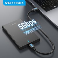Vention HDD-Gehäuse 2,5 SATA auf USB 3.0-Adapter Festplattengehäuse HDD-Gehäuse für SSD-Festplatte HDD-Box USB 3.0 Micro B HD extern