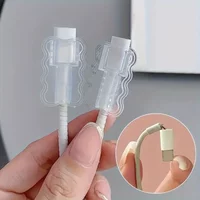 10pcs Data Cable Protective Sleeves Anti-breakage Cable Saver Flexible Cable Management Organizer,School and Home cord organizer