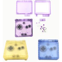 Game Console Replacement Shell with Buttons for GBA SP Game Boy Advance SP Frosted Cover Screws Button Label Gaming Accessories