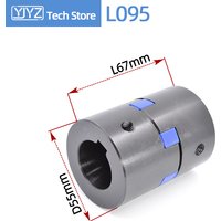 L095 D55 L67 45# Steel 3 Jaw Engine Shaft Atapter Transition Coupling Plum Coupler Clamp For CNC Engraver High Torque Motor