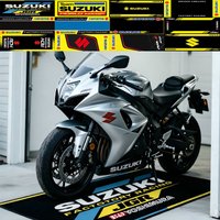 Suzuki Motorsports Carpet Garage Mat Racing Cool Motorcycle Display Electric Bike Mat Entrance Doormat Bedroom Home Decoration