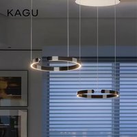 Modern Ring Pendant Lamp Remote Control Dimmable Warm White Eye Protection Led Chandelier Kitchen Island Dining Room