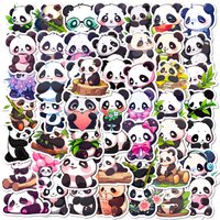 10/30/50PCS Cute Panda PVC Sticker Aesthetic Decoration Scrapbooking Korean Stationery DIY Hand Accounting School Supplies