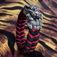 Outdoors EDC DIY Tools Fine Brass Tiger Head Buckles Paracord Bracelet Accessories New Arrival Dropshipping