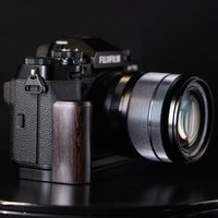 YUWOOD poignée de caméra en bois massif L poignée adaptée à l'appareil photo Fujifilm XT5