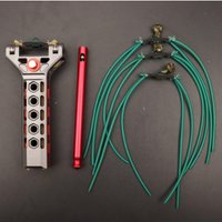 New Aluminum Alloy Rapid Fire Slingshot Automatic Loading CNC Numerical Control Pulley Slingshot Set