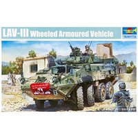 Trumpeter Military Assembled Model Kit 01519 Canadian LAV-III 8x8 Wheeled Armoured Vehicle 1/35