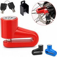 Portable Steel Wire Bicycle Disc Brake Lock Key Lock Mini Size Anti Theft Lock Security with Bracket Scooter Lock Street Parking