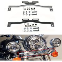 Motorcycle Headlights Bracket LED Spotlight Mount Bar Driving Fog Passing Turn Signals Light Holder Clamp For Dyna Super Glide