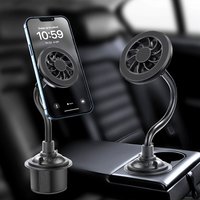Car Cup Phone Holder Magnetic Mobile Phone Bracket Adjustable Base Width Suitable for Most Car Phone Stand