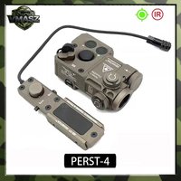 PERST-4 Metal IR Green Laser Aiming Sight Tactical Flashlight Dual Output with KV-D2 Switch Weaponlight for Hunting